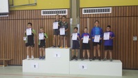 2. Platz bei den Tischtennis-Kreiseinzelmeisterschaften 2016 im C-Schüler Doppel Manuel Preuss und Nick Fritzler (von linsk nach rechts)